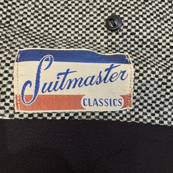 John Wanamaker Vintage Wool Herringbone Brown Blazer Sz 8 - Picture 5 of 9